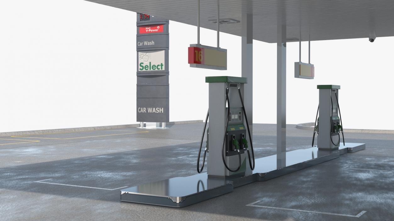 Filling Station Green Small 3D