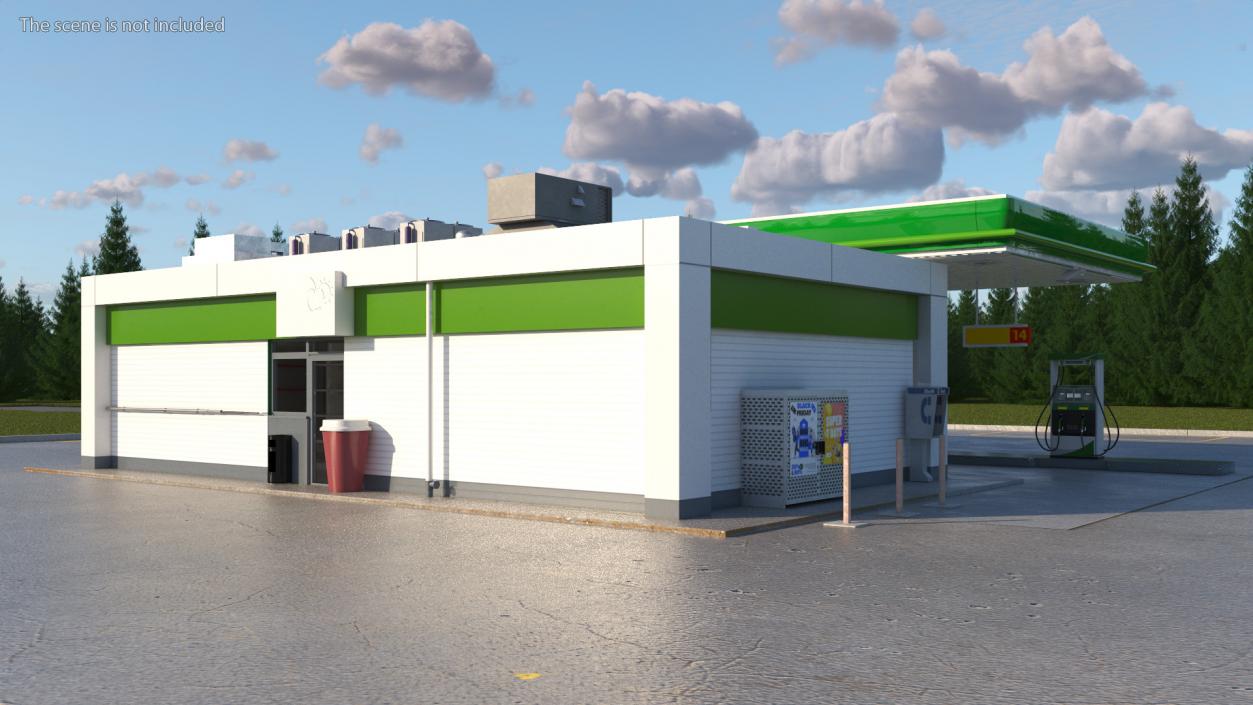 Filling Station Green Small 3D