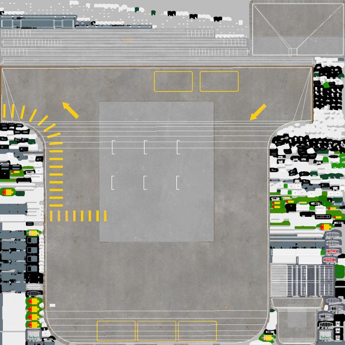 Filling Station Green Small 3D