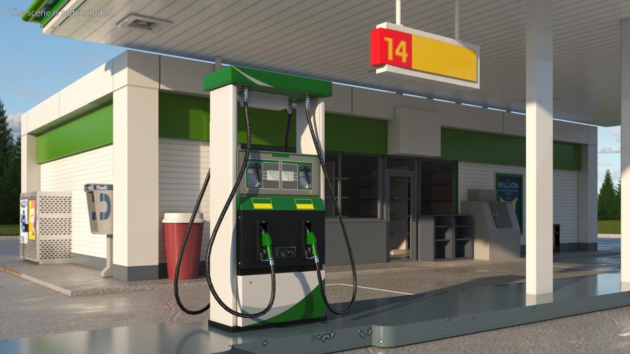 Filling Station Green Small 3D