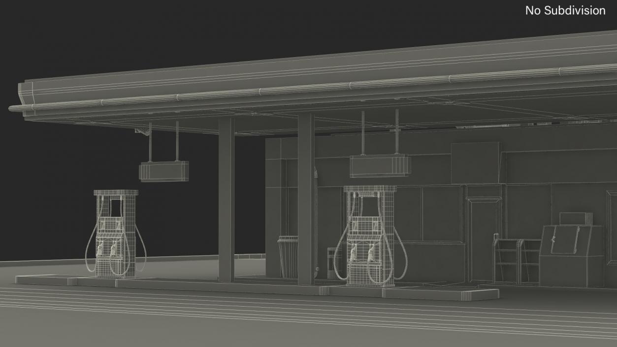 Filling Station Green Small 3D