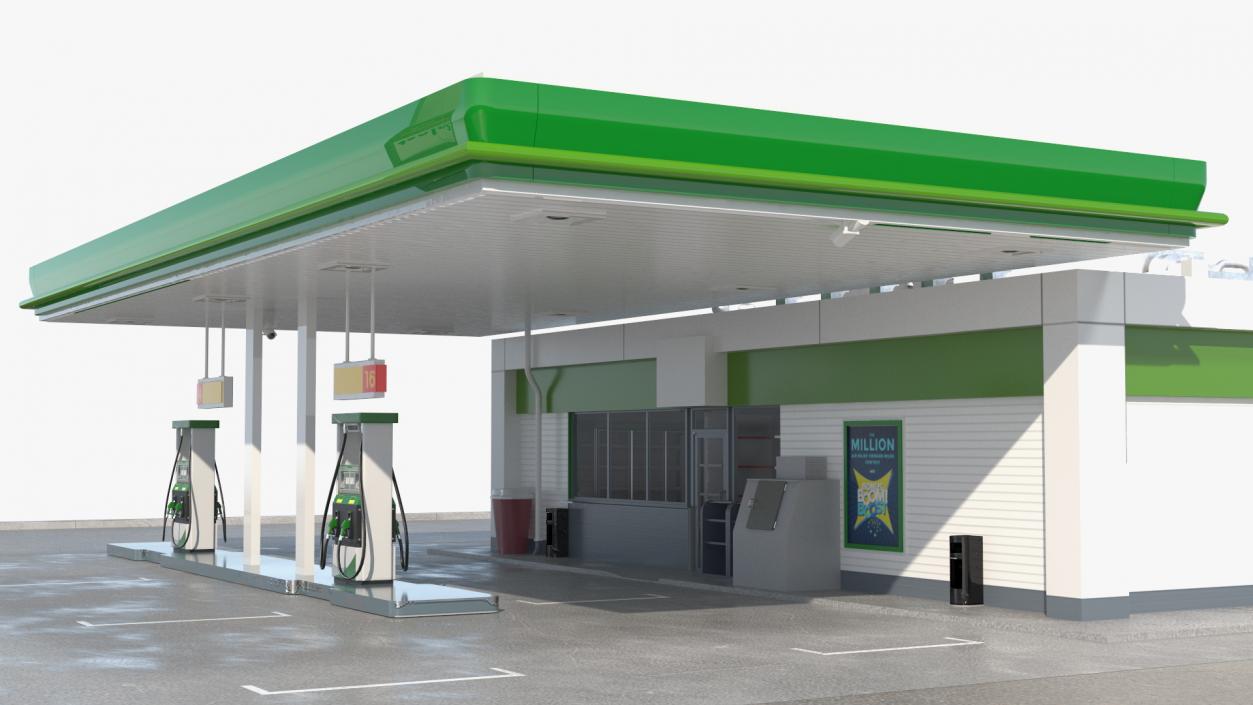 Filling Station Green Small 3D