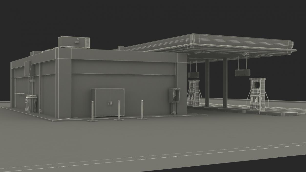 Filling Station Green Small 3D