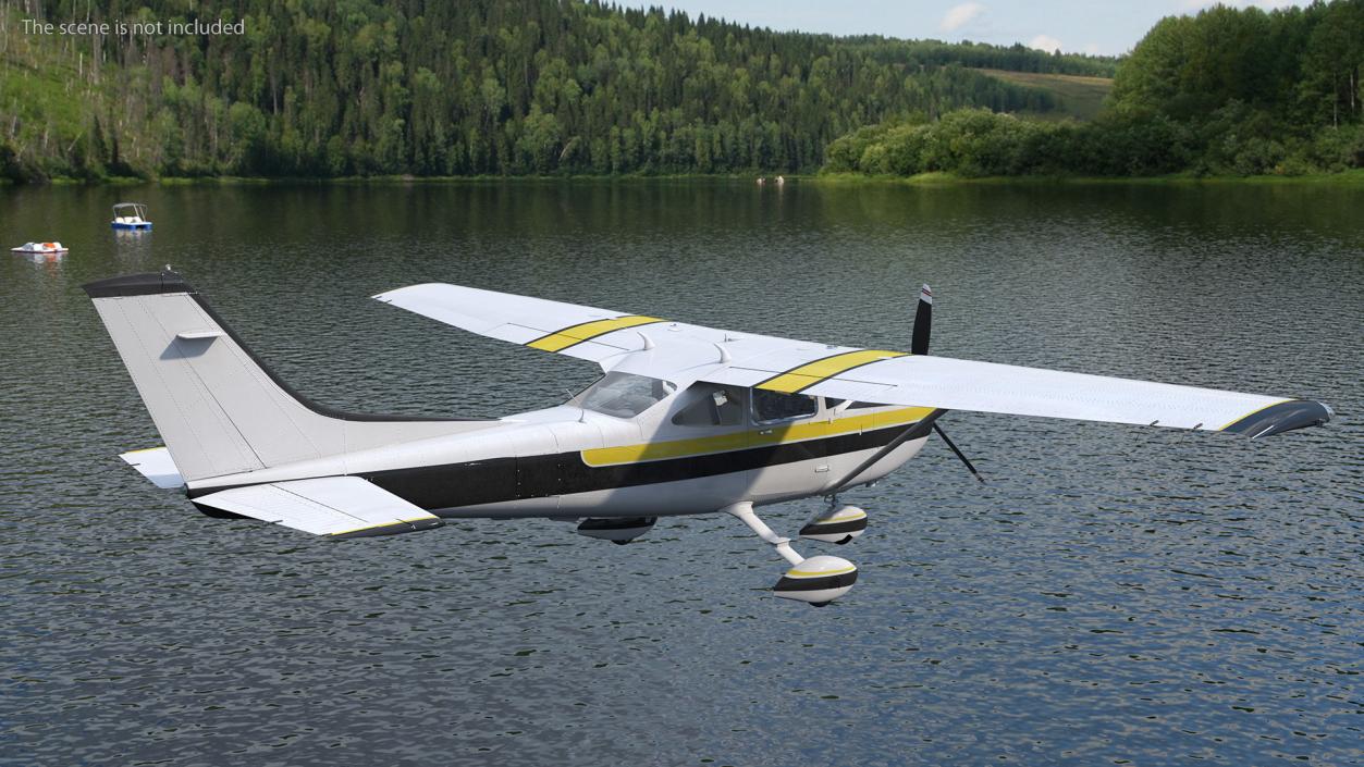 Four Seat Light Utility Aircraft 3D