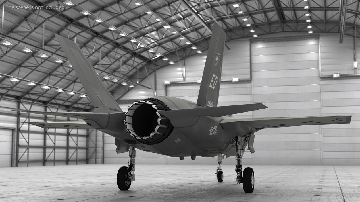 Stealth Multirole Fighter F 35 Lightning II With a Pilot Gesture Ok 3D