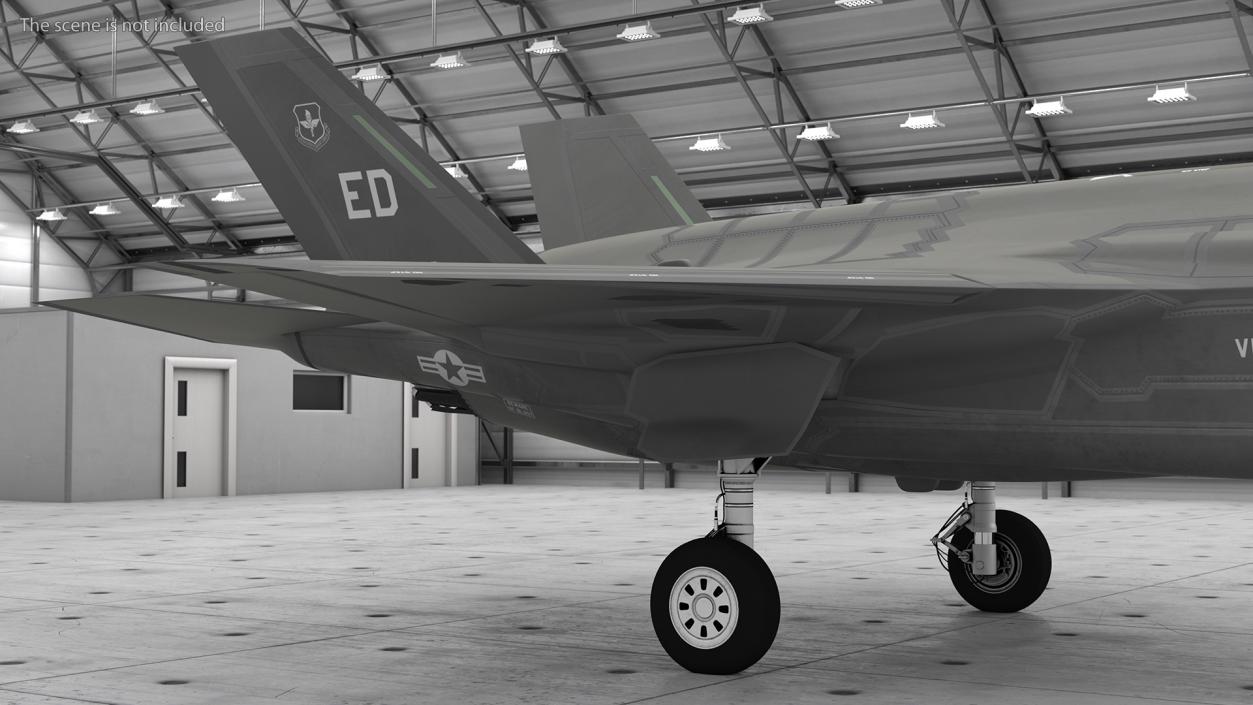 Stealth Multirole Fighter F 35 Lightning II With a Pilot Gesture Ok 3D