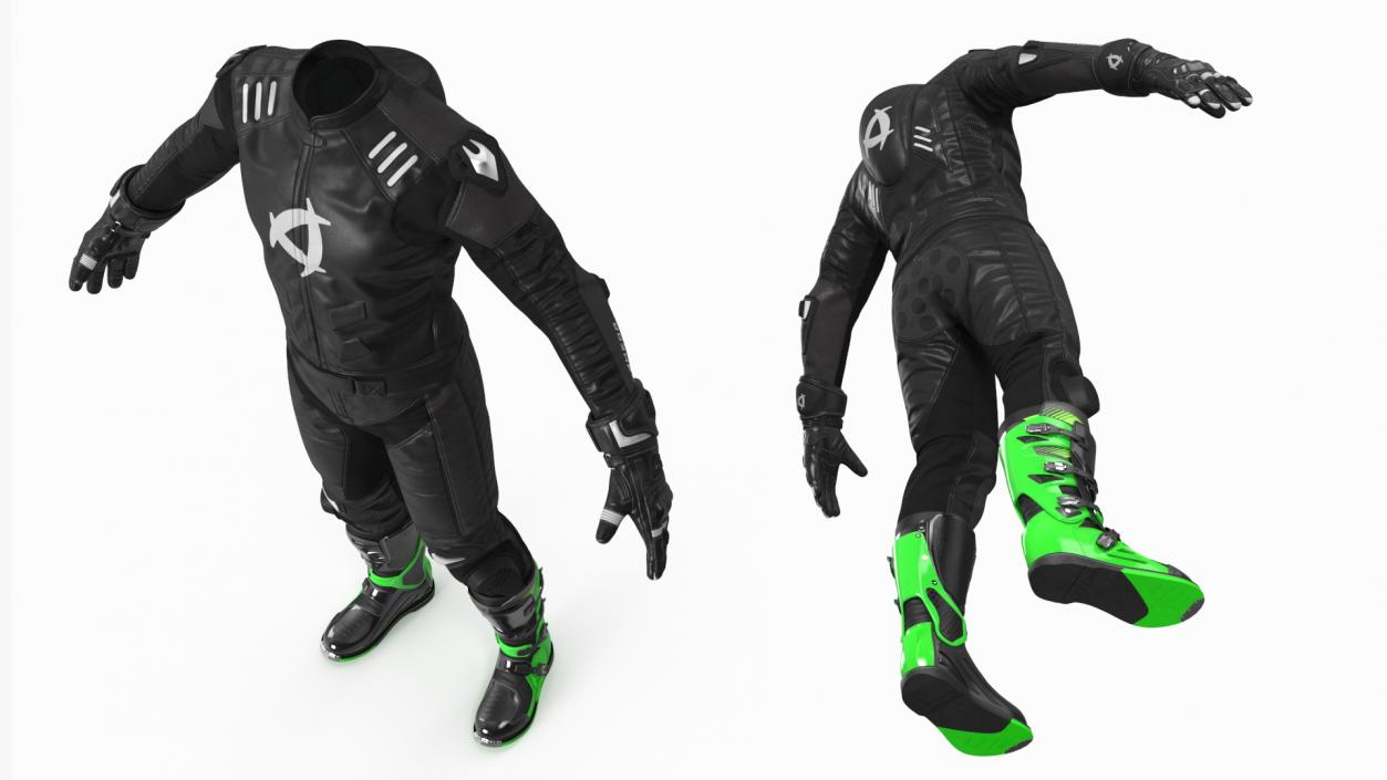 NEARX Suit Protective Riding Gear Black 3D model