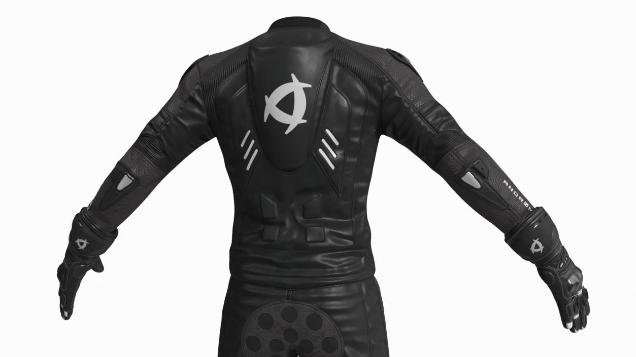 NEARX Suit Protective Riding Gear Black 3D model