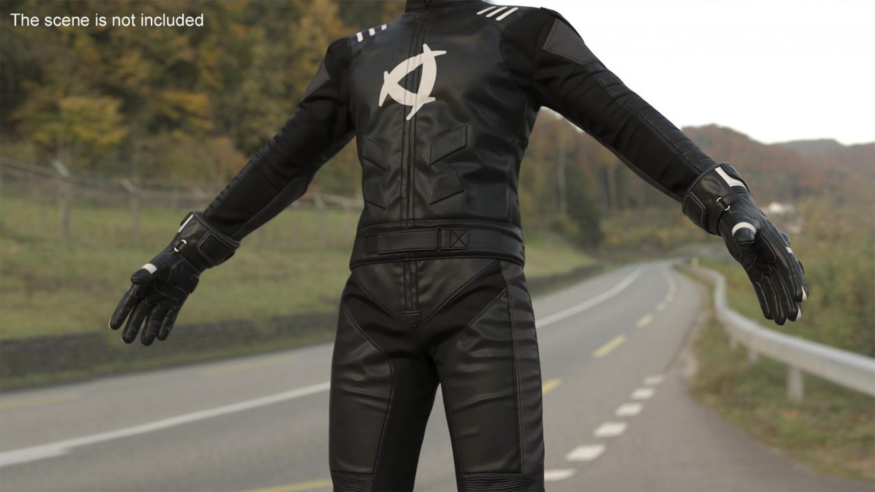 NEARX Suit Protective Riding Gear Black 3D model