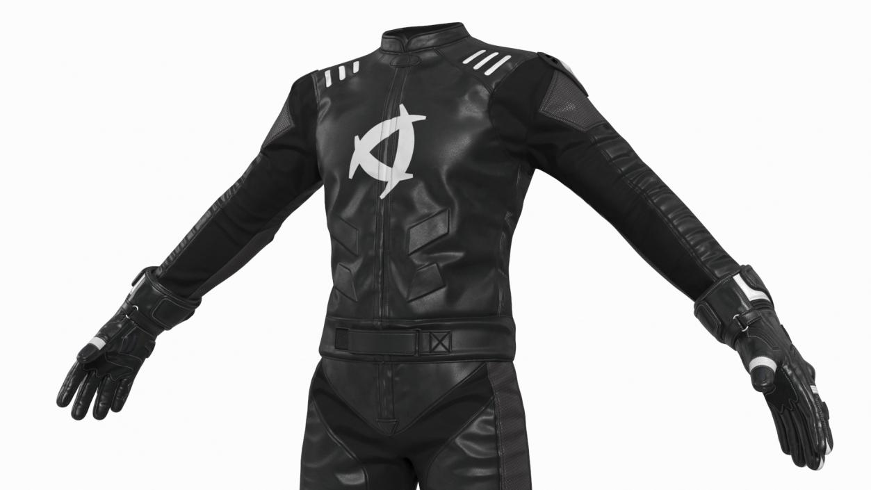 NEARX Suit Protective Riding Gear Black 3D model