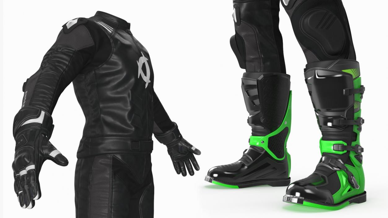 NEARX Suit Protective Riding Gear Black 3D model