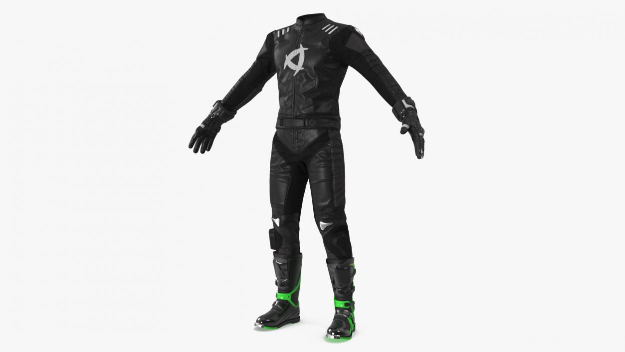 NEARX Suit Protective Riding Gear Black 3D model