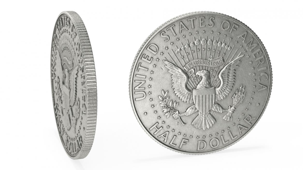 3D model Half Dollar United States Coin