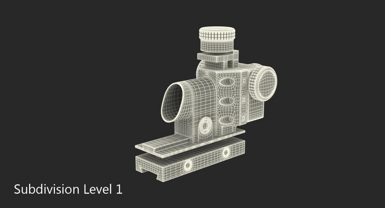 3D model Optical Sight Rifle Scope