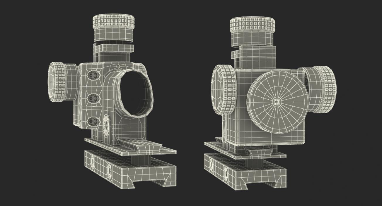 3D model Optical Sight Rifle Scope