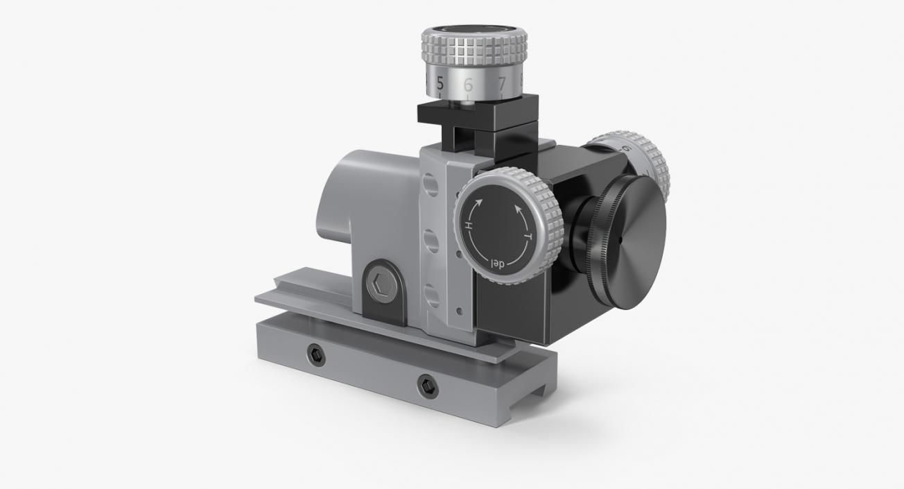 3D model Optical Sight Rifle Scope