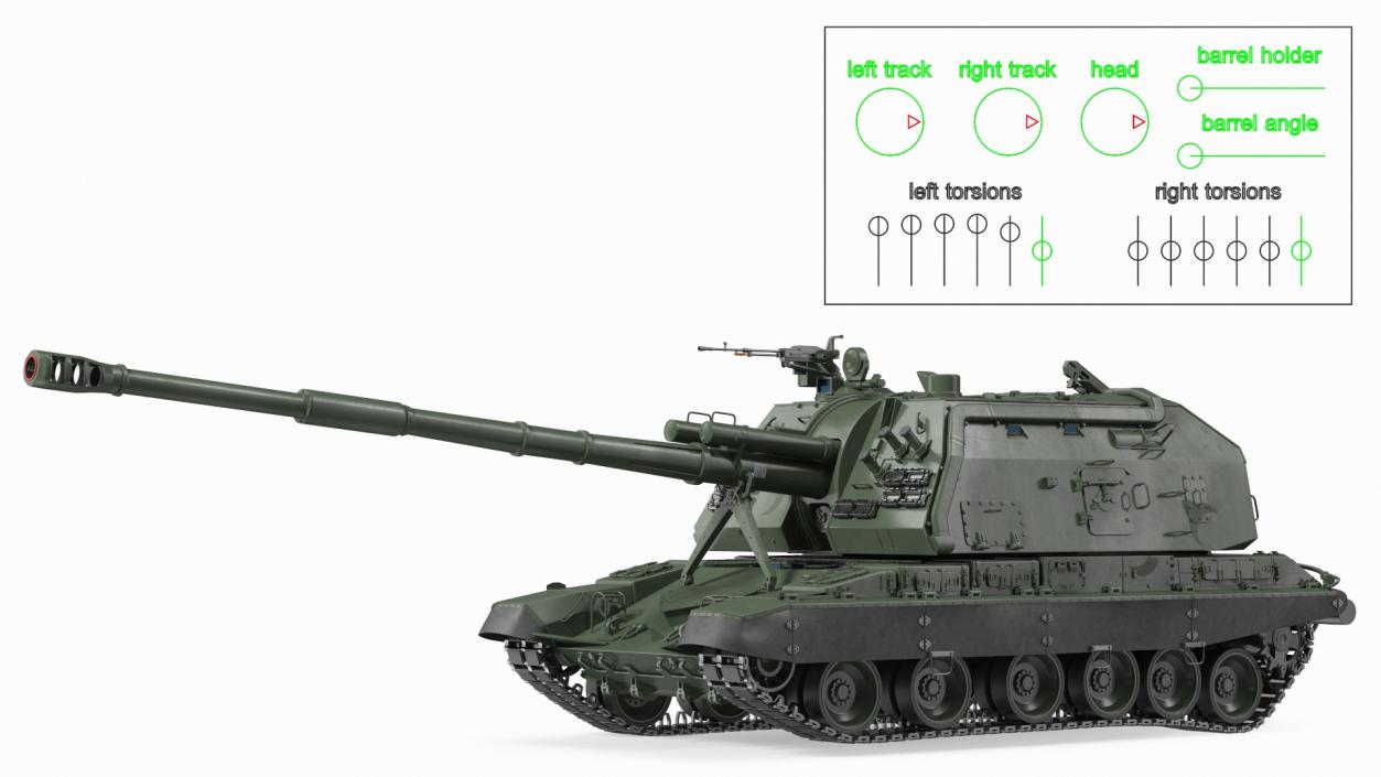 3D Russian Tanks Rigged Collection 3 model