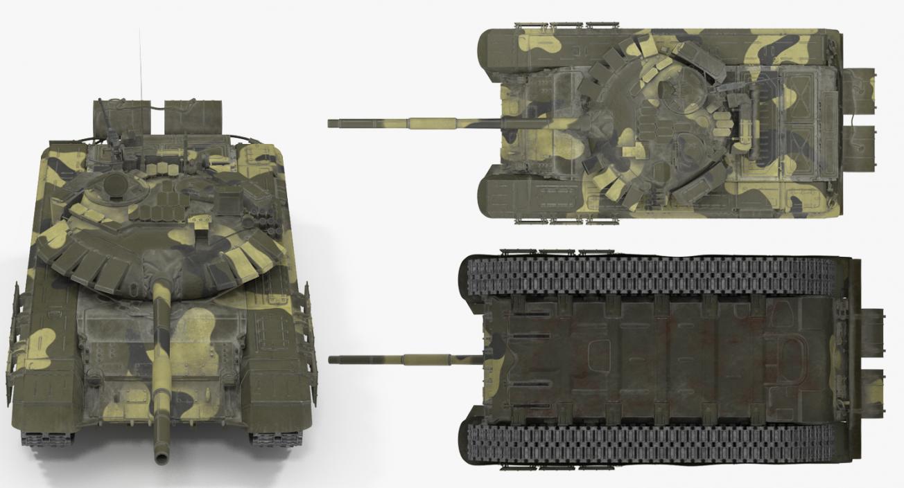 3D Russian Tanks Rigged Collection 3 model