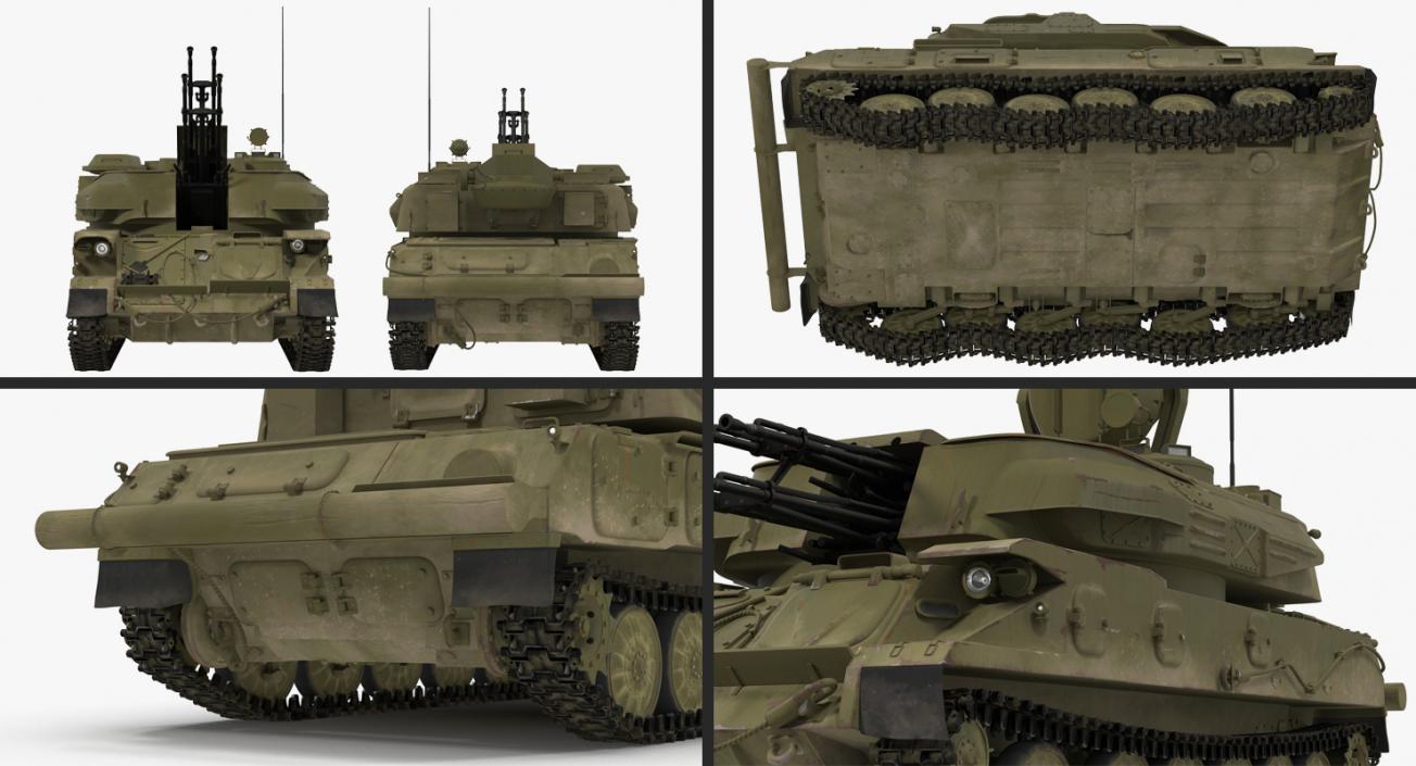 3D Russian Tanks Rigged Collection 3 model