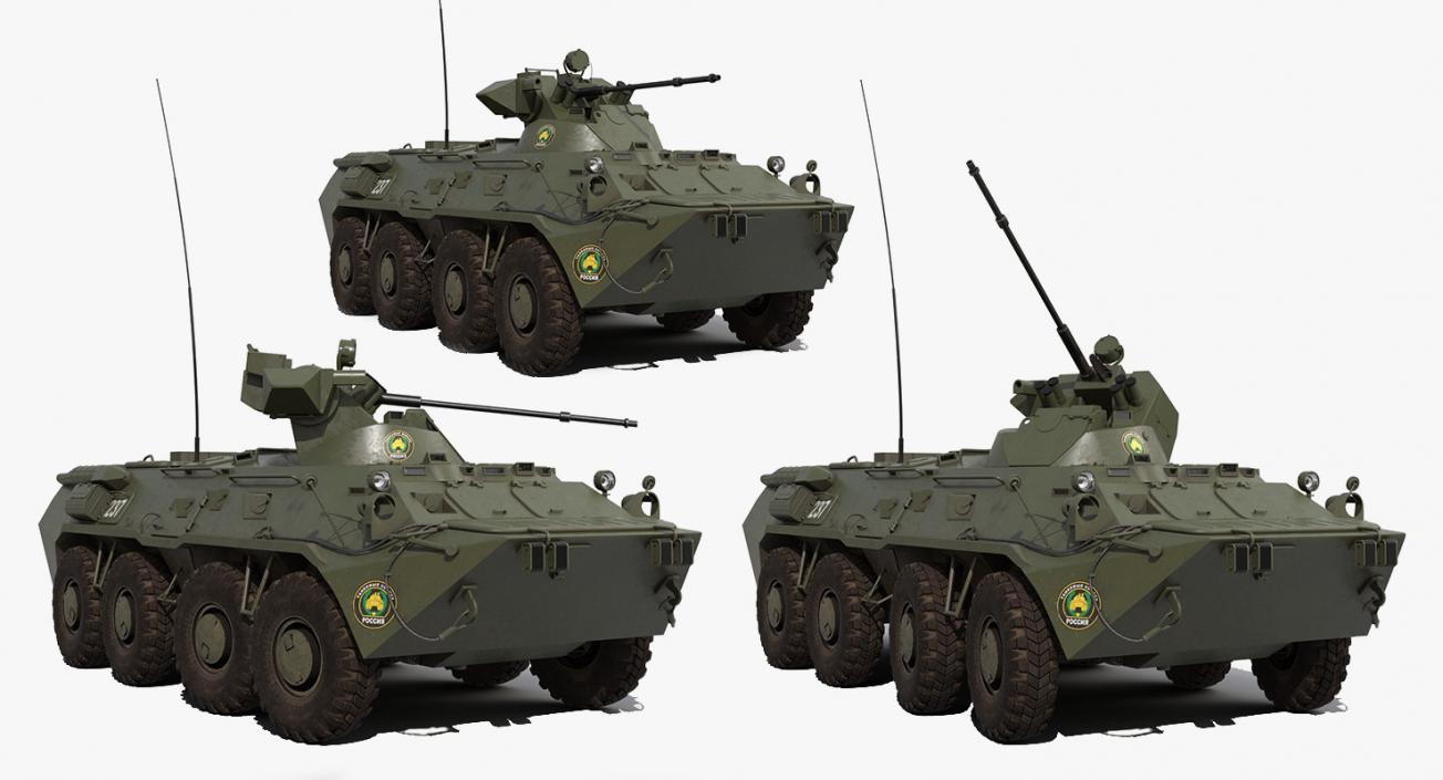 3D Russian Tanks Rigged Collection 3 model