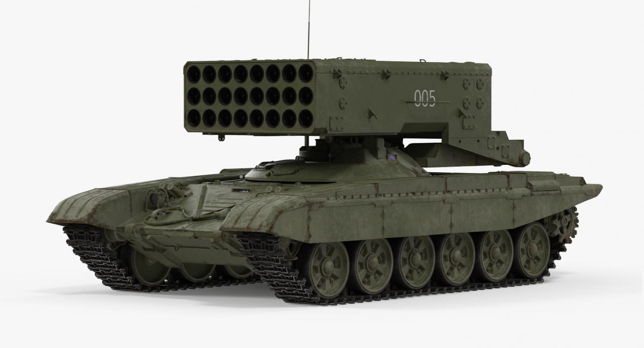 3D Russian Tanks Rigged Collection 3 model