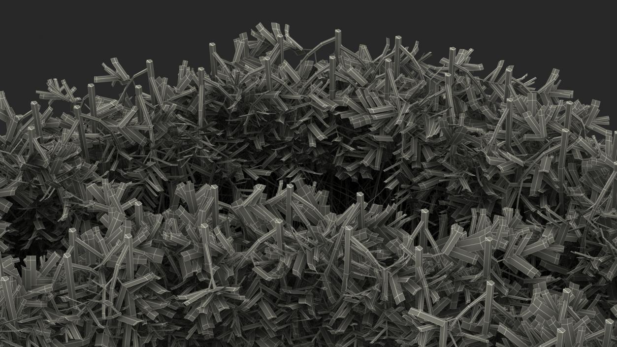 Boxwood Corner Bush 3D model