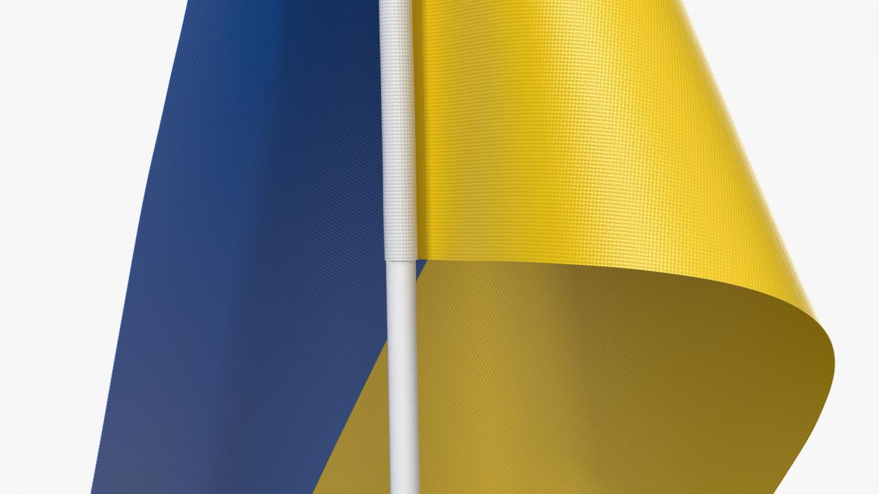 3D Table Flag Ukraine model