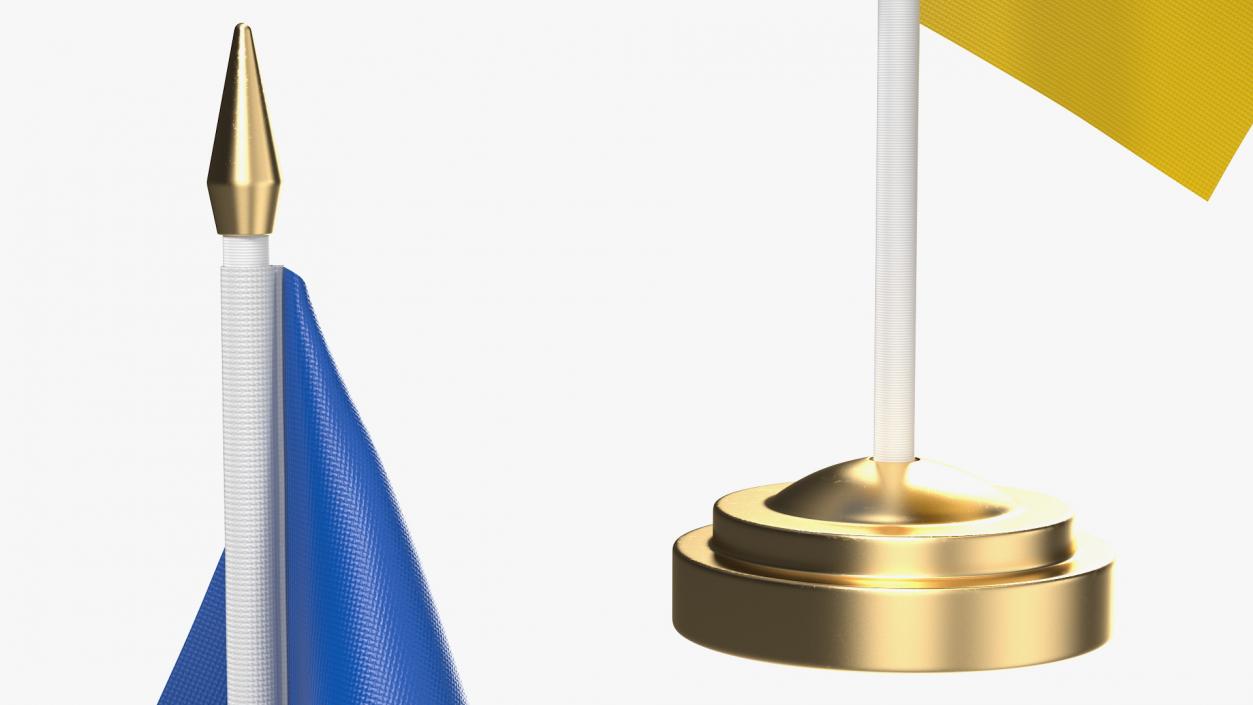 3D Table Flag Ukraine model