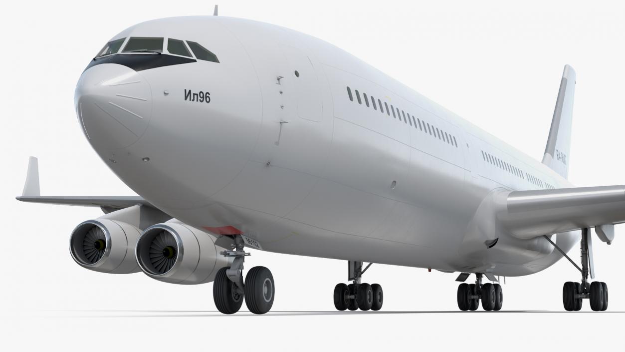 3D model Ilyushin IL-96-400 Rigged