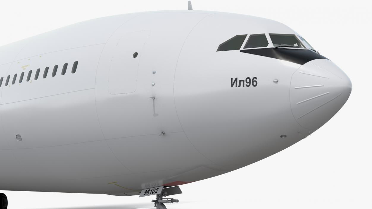 3D model Ilyushin IL-96-400 Rigged