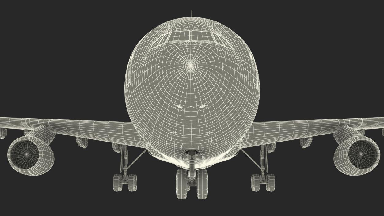 3D model Ilyushin IL-96-400 Rigged