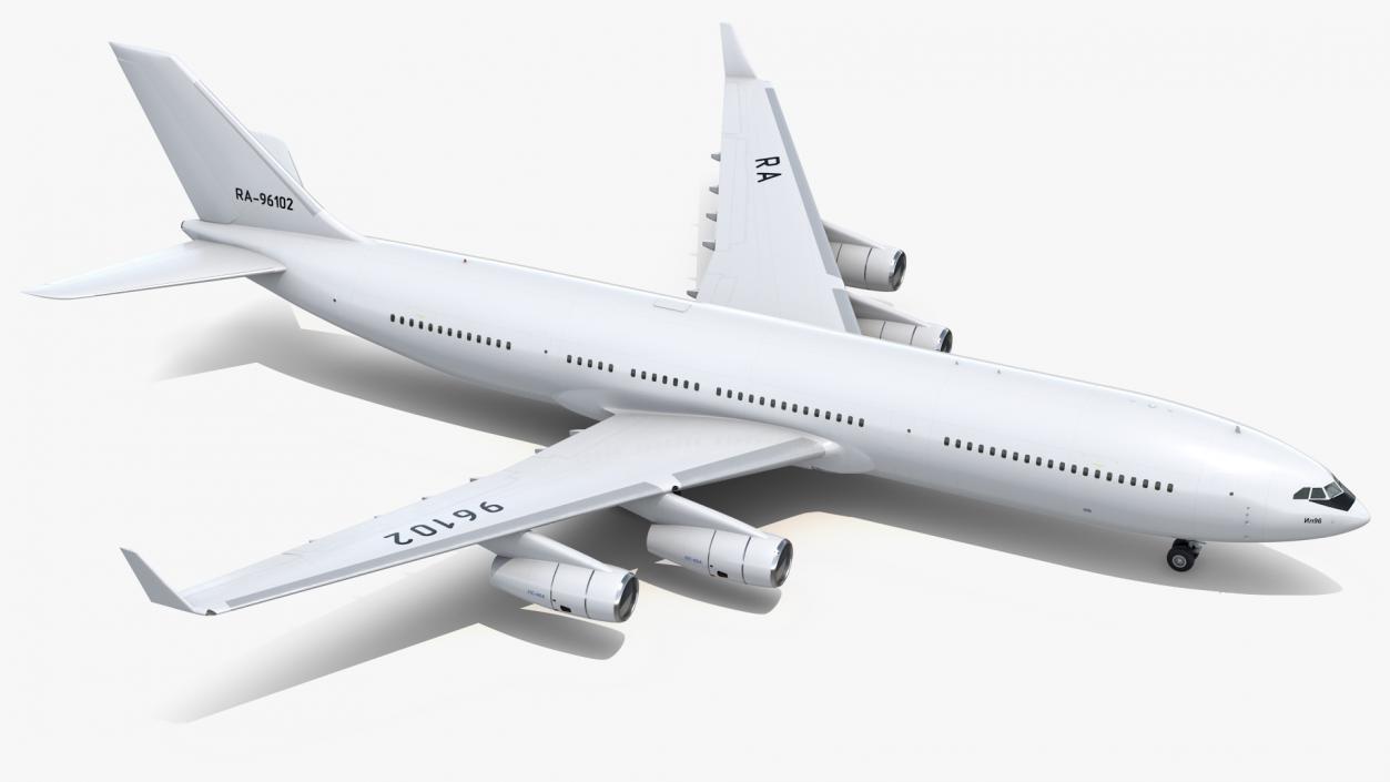 3D model Ilyushin IL-96-400 Rigged