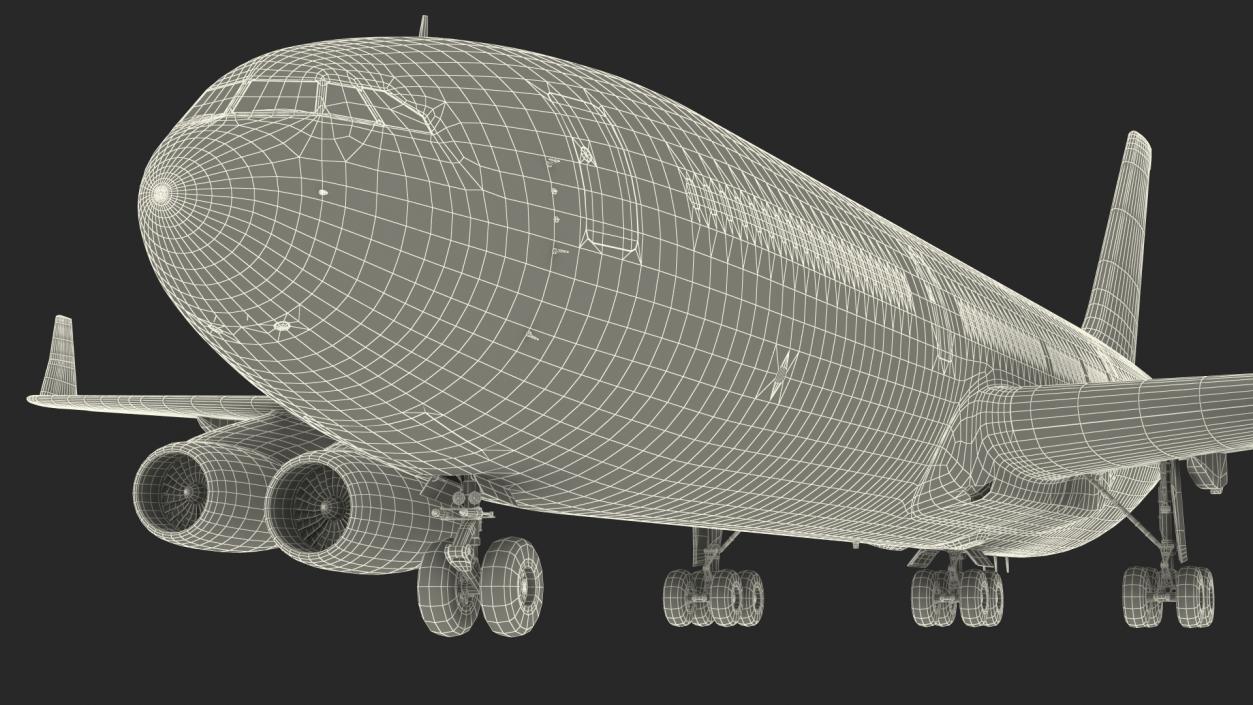 3D model Ilyushin IL-96-400 Rigged