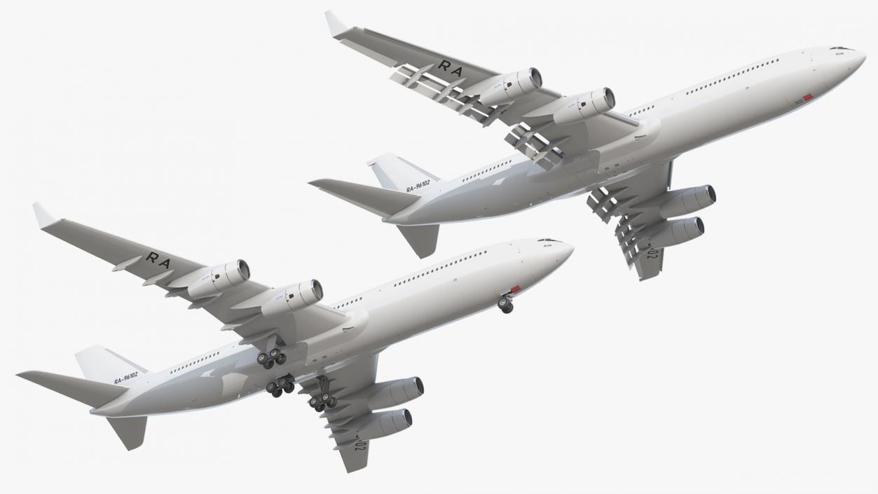 3D model Ilyushin IL-96-400 Rigged