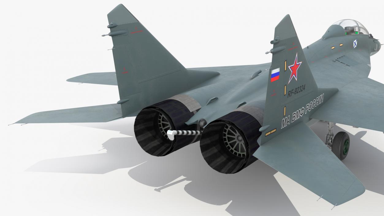 3D MiG 29 KUBR Russian Tandem Fighter Aircraft model