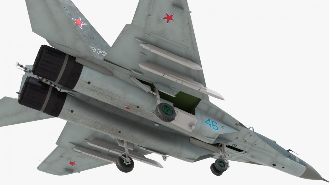 3D MiG 29 KUBR Russian Tandem Fighter Aircraft model