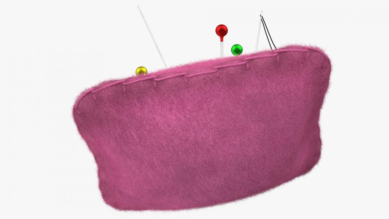 3D model Pin Cushion with Fur