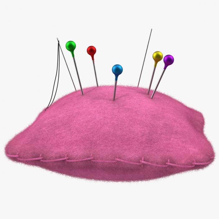 3D model Pin Cushion with Fur