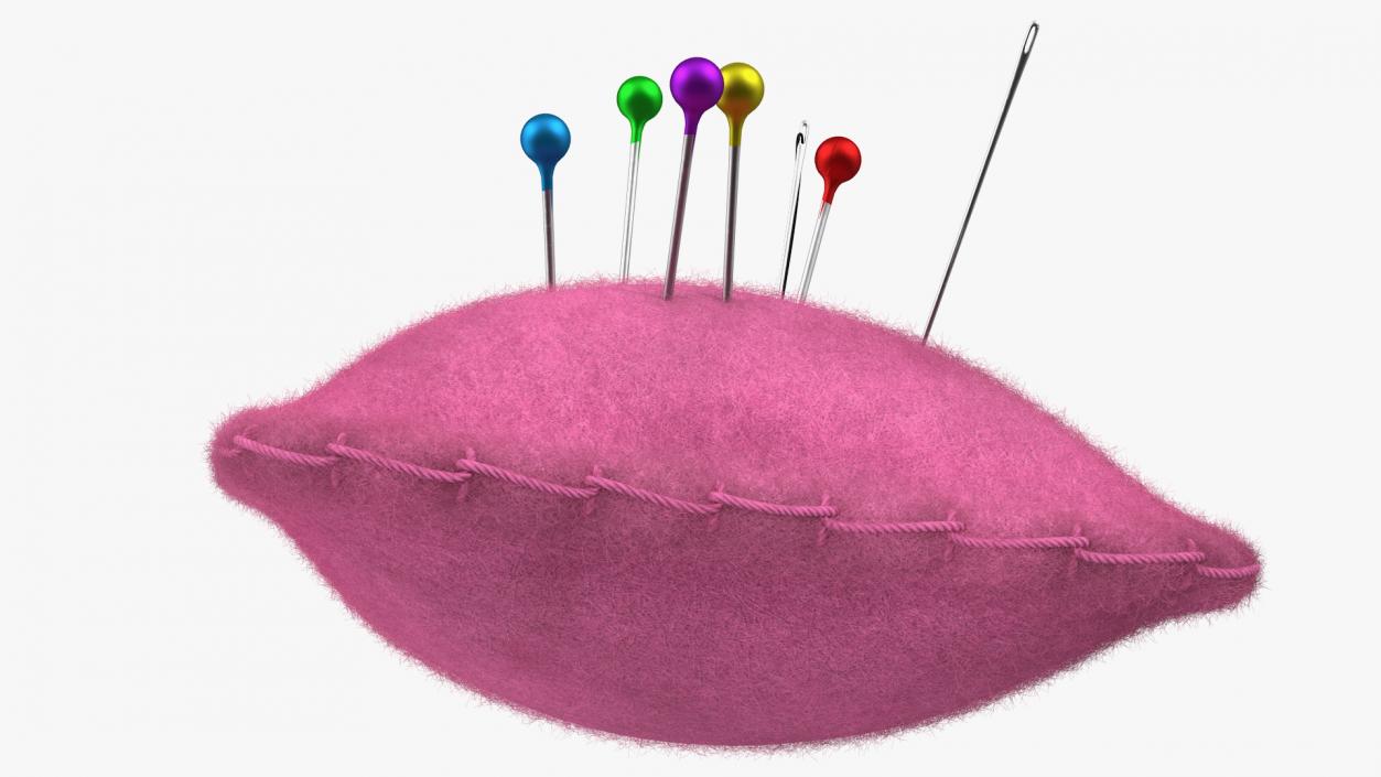 3D model Pin Cushion with Fur