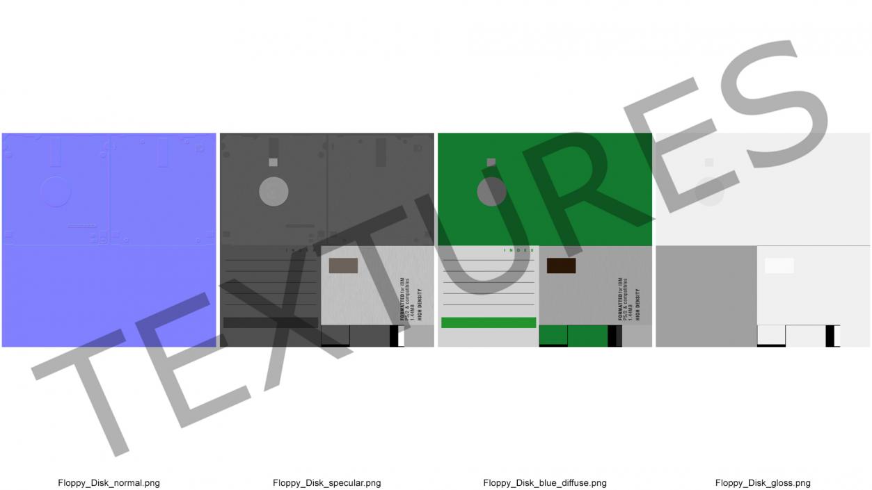 Double Sided Micro Diskette 3D