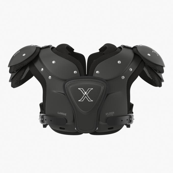 Xenith Flyte Youth Football Shoulder Pads Black 3D