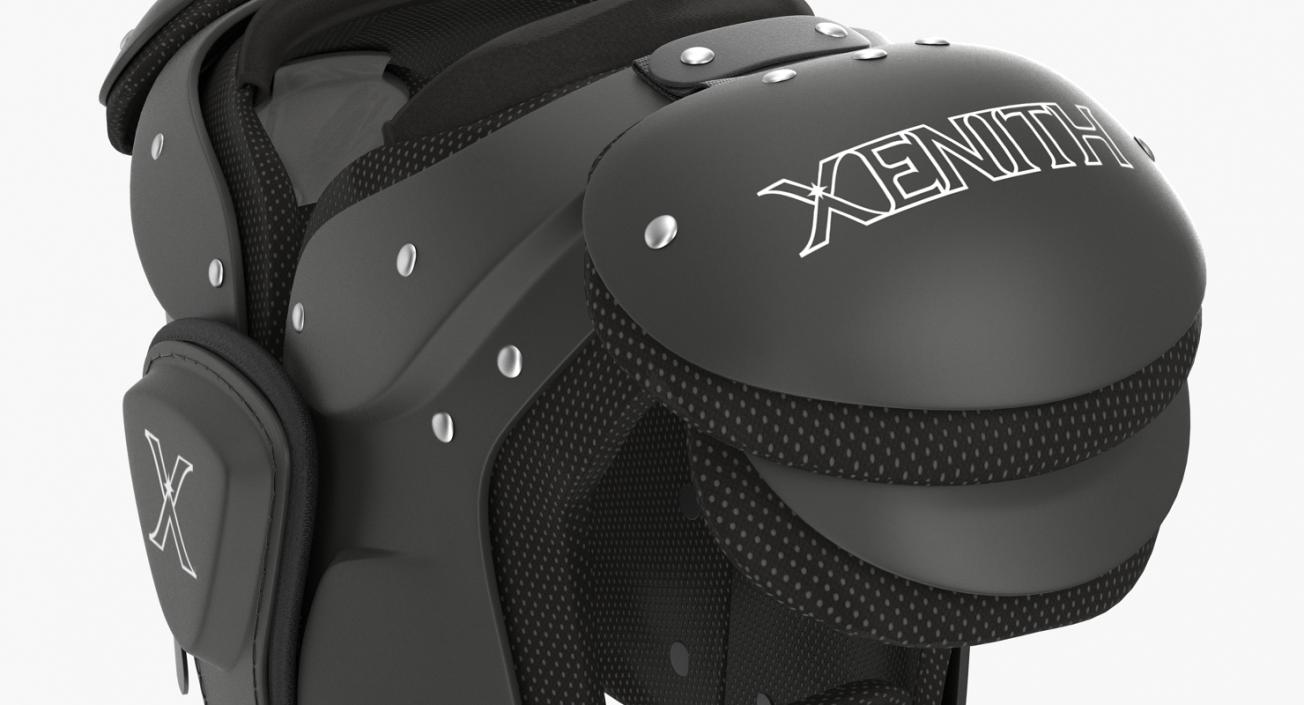 Xenith Flyte Youth Football Shoulder Pads Black 3D