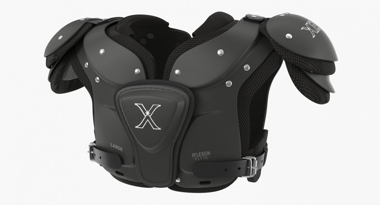 Xenith Flyte Youth Football Shoulder Pads Black 3D