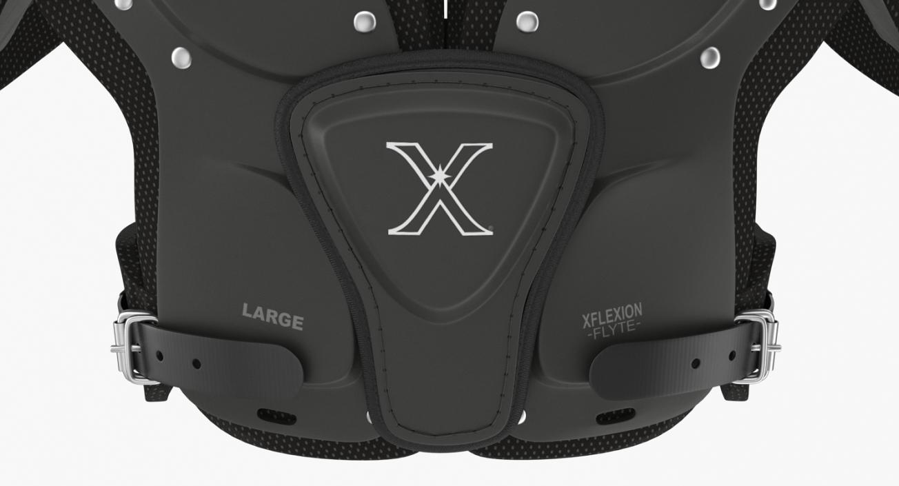 Xenith Flyte Youth Football Shoulder Pads Black 3D