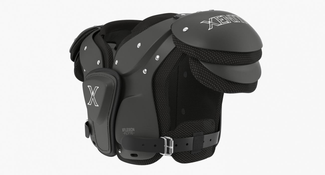 Xenith Flyte Youth Football Shoulder Pads Black 3D