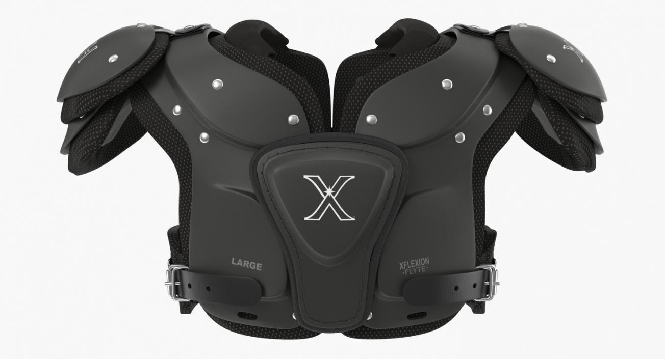 Xenith Flyte Youth Football Shoulder Pads Black 3D