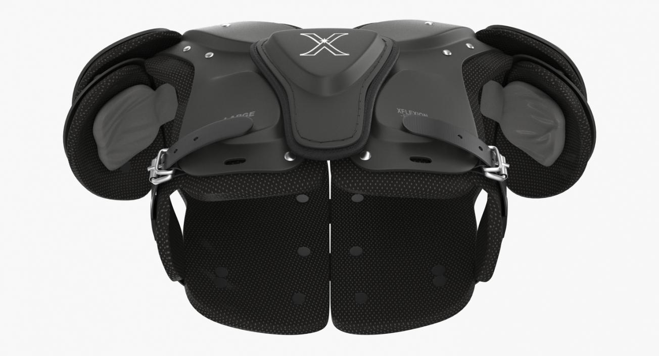 Xenith Flyte Youth Football Shoulder Pads Black 3D