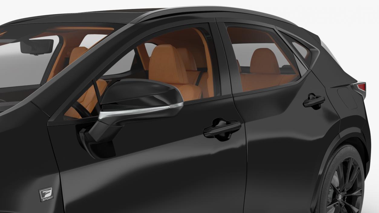 3D 2024 Lexus NX Black Rigged