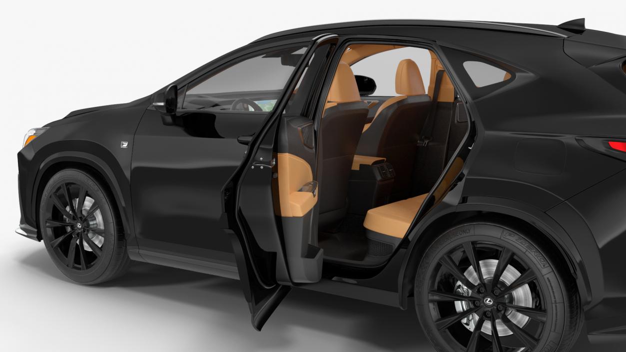 3D 2024 Lexus NX Black Rigged