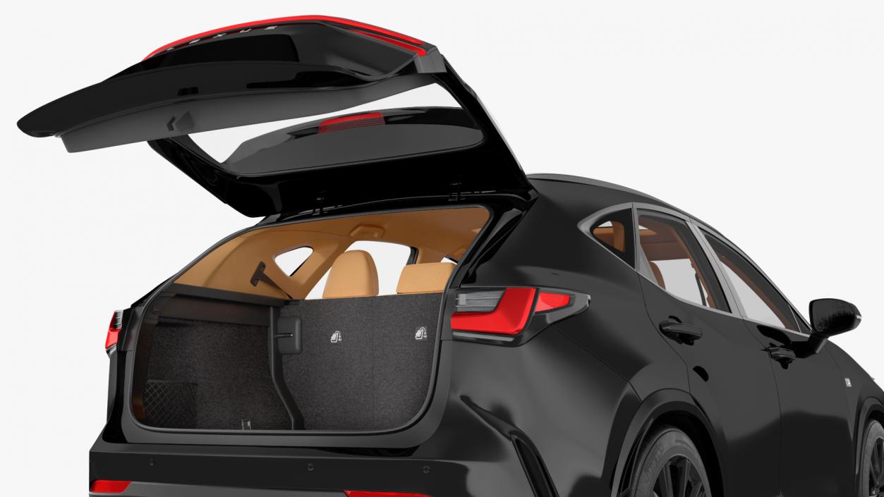 3D 2024 Lexus NX Black Rigged